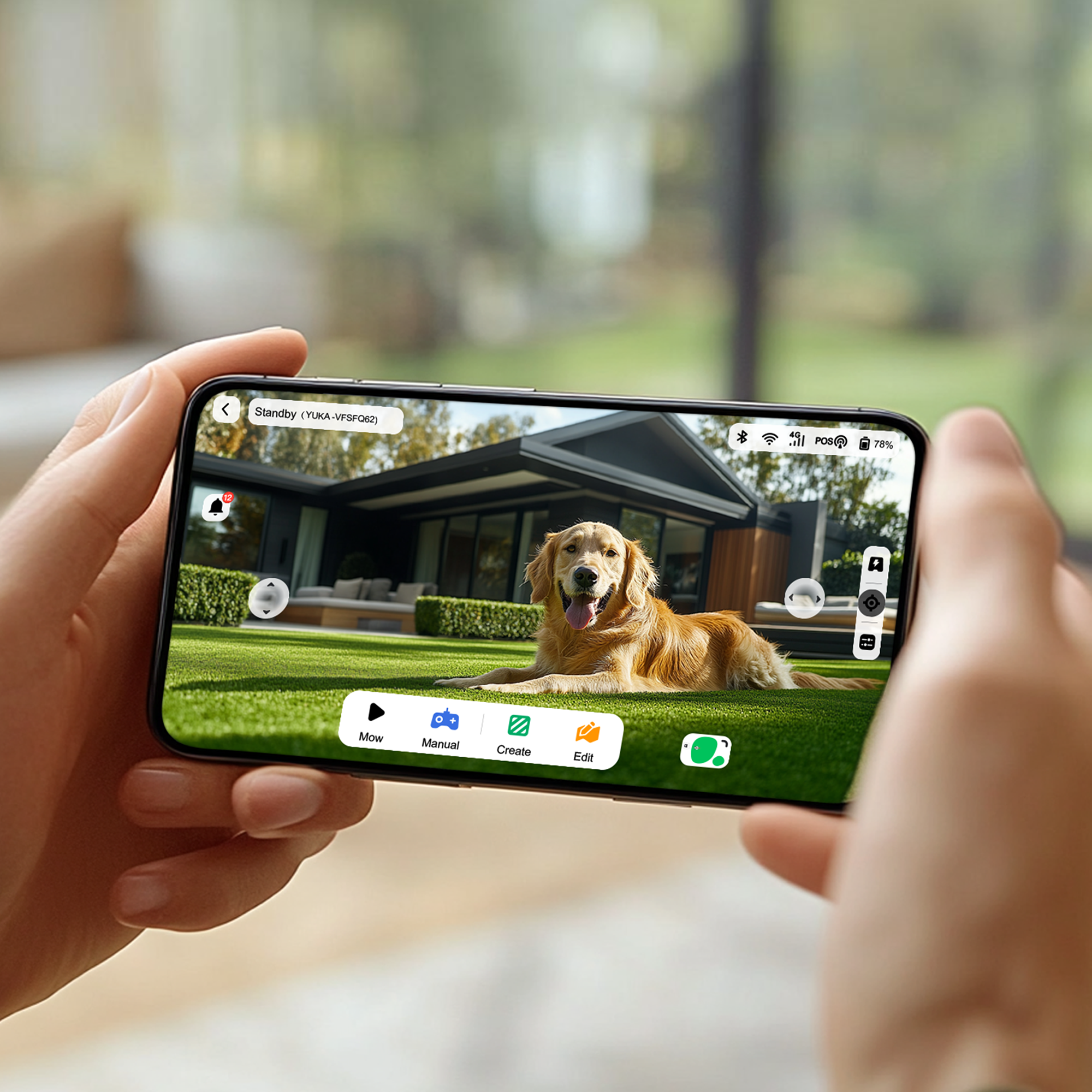 Mammotion robot tondeuse kabellos périphérique application contrôle